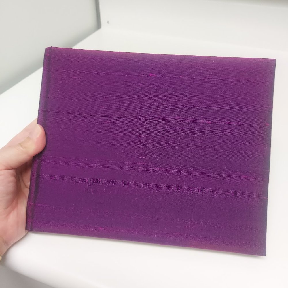 Artisan Raw Silk Notebook With Handcrafted Pages